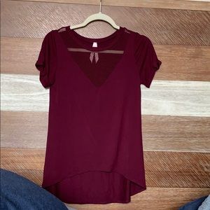Plum Women’s casual top with netted chest